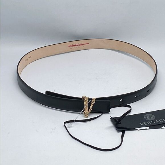 Versace Virtus Leather Belt size 60/24” main image 7